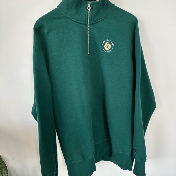 Aime Leon Dore New Balance Quarter Zip - Botanical Green - Picture 1 of 4